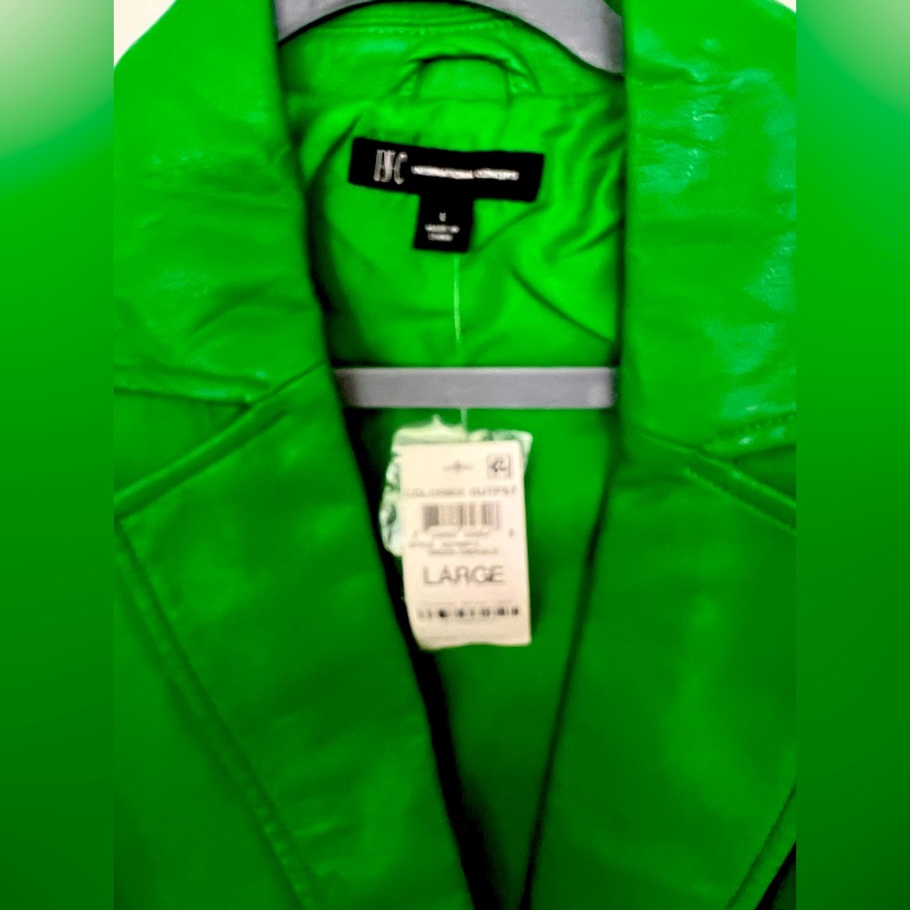 INC International Concepts Vibrant Green Blazer - Picture 4 of 4